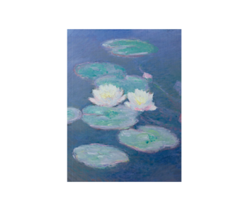 Künstlerjournal,  Monet, Seerosen im Abendlicht