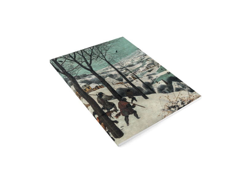 Softcover kunst schetsboek, Brueghel, Jagers In de Sneeuw