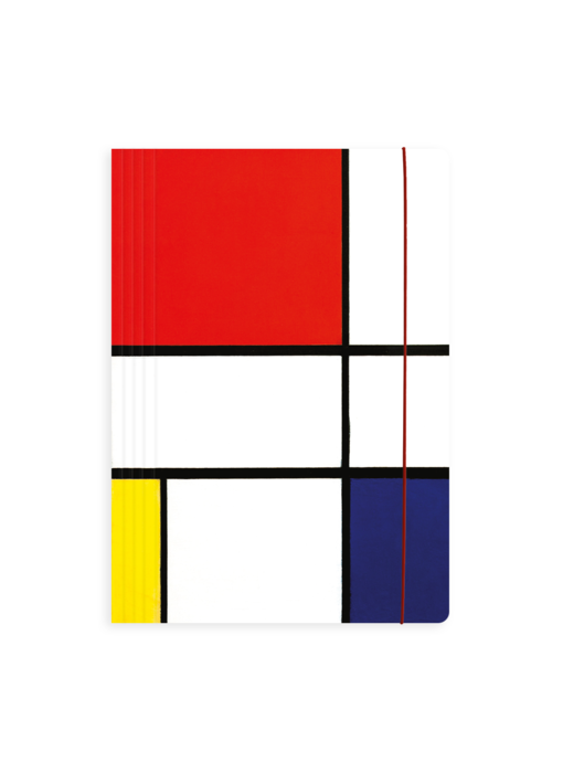 Dokumentenmappe mit Gummiband, Mondrian