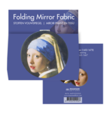 Klappbarer Taschenspiegel microfiber, Vermeer, Mädchen mit Perlenohrring