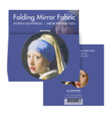 Miroir de poche pliant microfiber, Vermeer, fille avec une boucle d'oreille perle