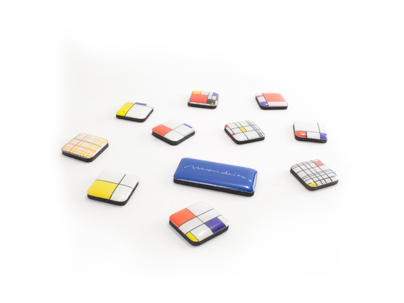 Mini Magneten Set, Piet Mondrian