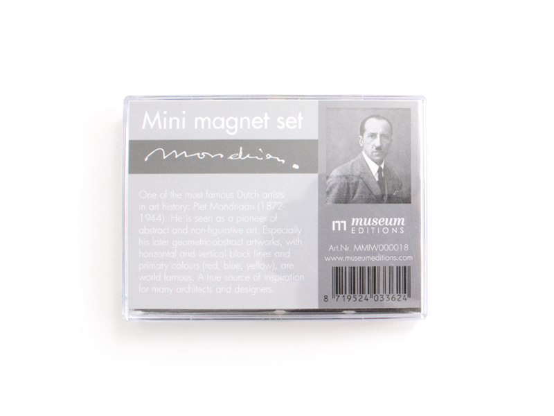 Set de mini imanes, Piet Mondrian