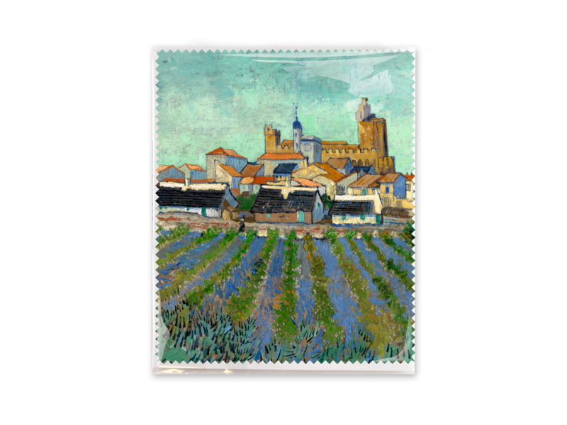 Essui-verres, Vue des Saintes-Maries-de-la-Mer, Van Gogh