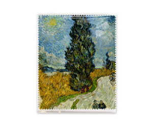 Chiffon à lunettes, Van Gogh, nuit étoilée 15x15| Museum Webshop