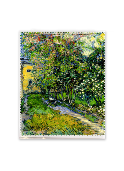 Brillendoekje, 15x18 cm, Tuin in Saint-Remy, Vincent van Gogh