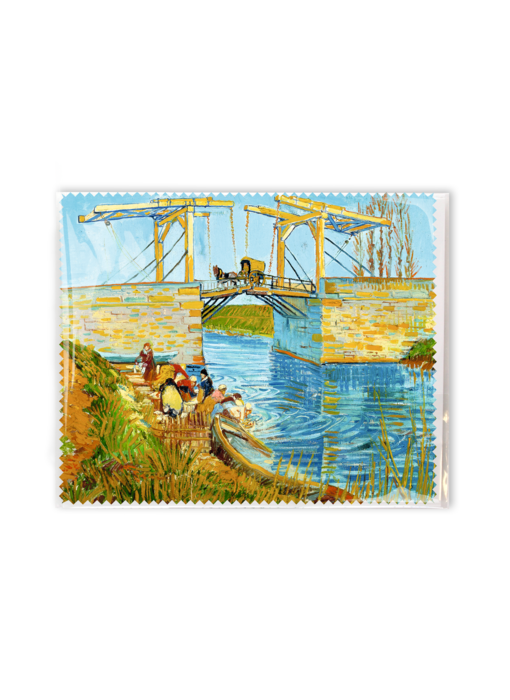 Lens cloth, 15x18 cm, Bridge at Arles, Vincent van Gogh