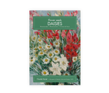 Postkarten-Saatgutbeutel, Gänseblümchen, Monet