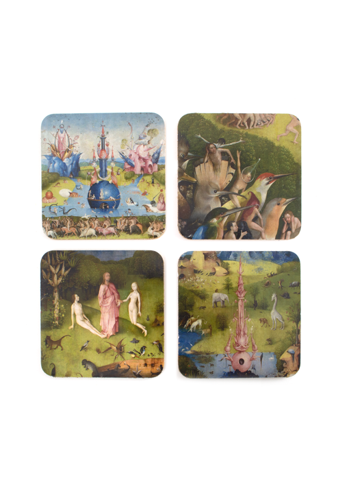 Dessous de verre, lot de 4, Le Jardin des délices, Jheronimus Bosch