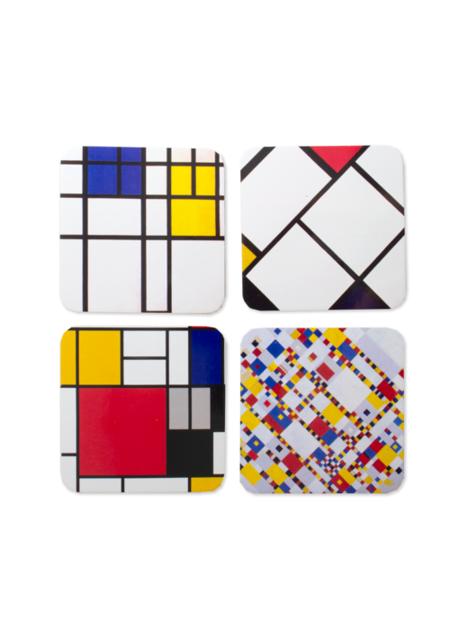 Posavasos, juego de 4, Mondrian