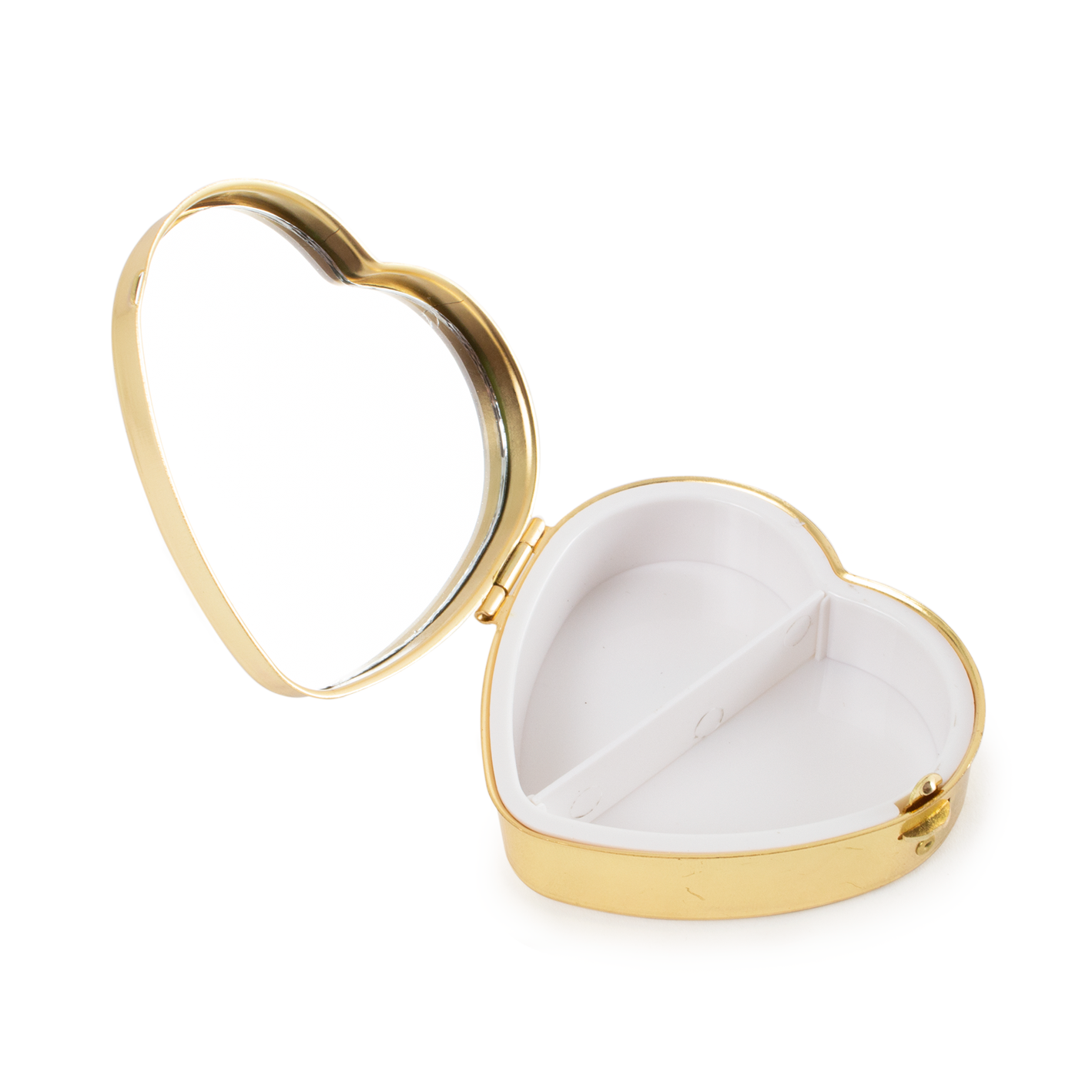 Retro Heart Shape Pill Box Gold For Sale at 1stDibs  yellow pill with heart,  556 pill, yellow pill with heart shaped on it