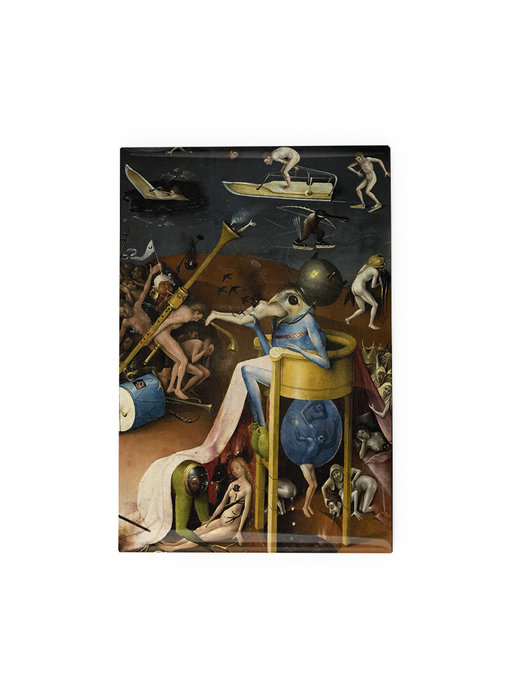 Imán para nevera, Garden of Earthly Delights, J.Bosch, figura azul