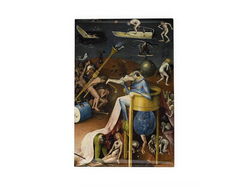 Fridge Magnet, Garden of Earthly Delights, J.Bosch , blue figure