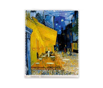 Brillendoekje, 15x18 cm, Café terras bij nacht, Van Gogh