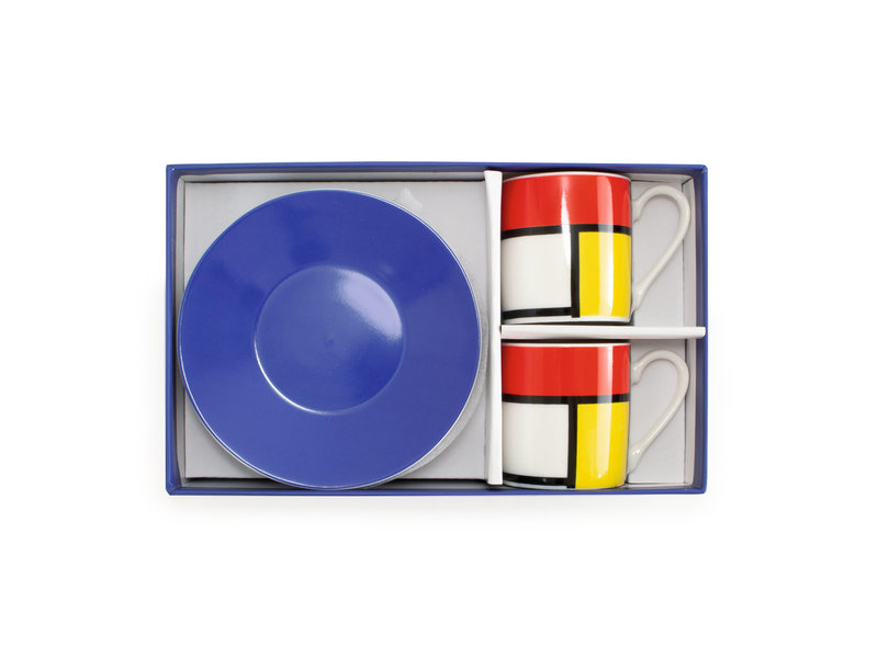 Set de espresso, Mondriaan