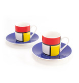 Espresso-Set, Mondriaan