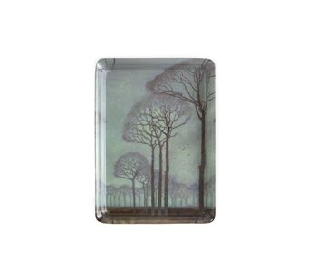 Mini tray, 21 x 14 cm, Jan Mankes, Row of trees