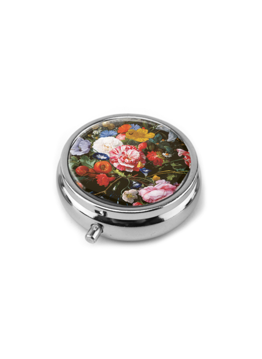 Pillendose, Blumenstillleben De Heem