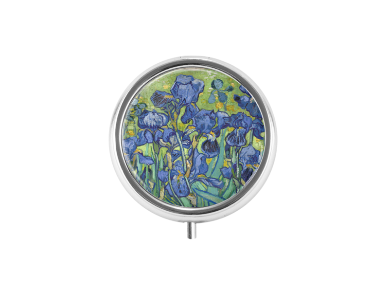 Boîte à pilules, couleur argent Irissen, Van Gogh