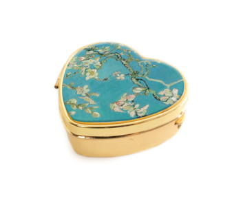 Pill box heart shape , Vincent van Gogh, Almond Blossom