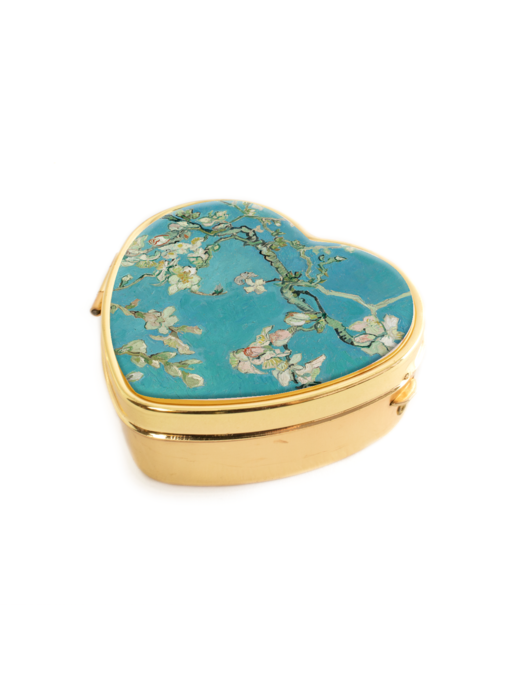 Pill box heart shape , Vincent van Gogh, Almond Blossom