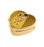 Pill box heart shape , Klimt, The kiss