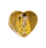 Pill box heart shape , Klimt, The kiss