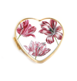 Pillbox heartshape ,Merian, Three tulips