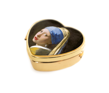 Pillbox heartshape , Vermeer, Girl with the Pearl Earring