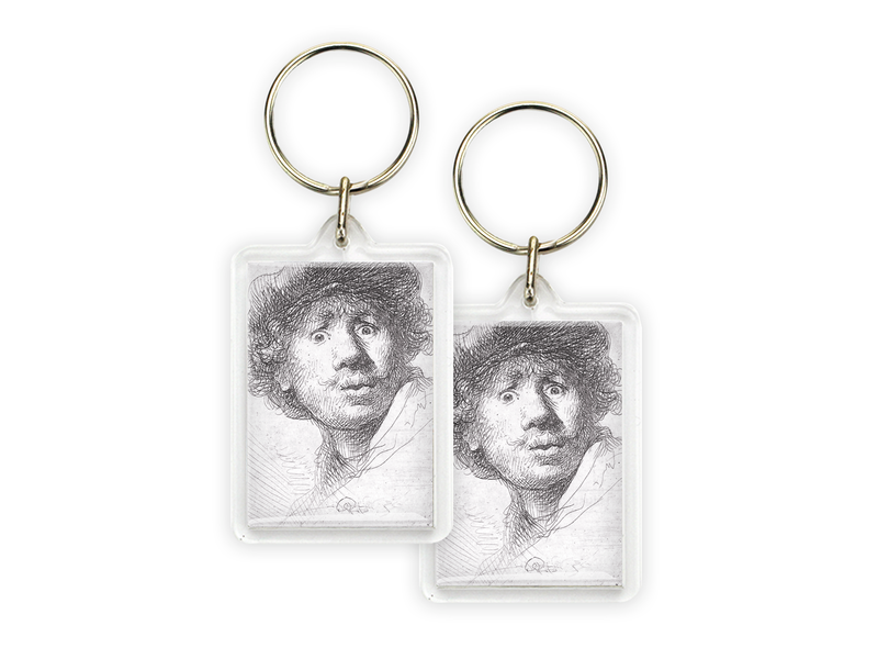 Keyring, Self portrait Curious face, Rembrandt