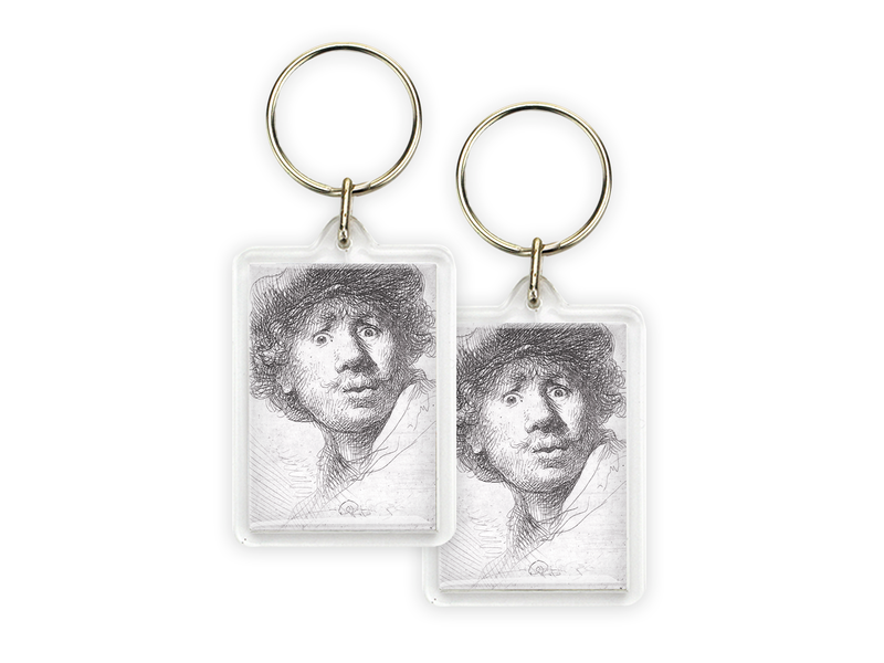 Porte-clés, Autoportrait au look surpris, Rembrandt
