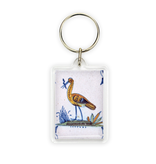 Keyring, Delft Blue Tile, Stork