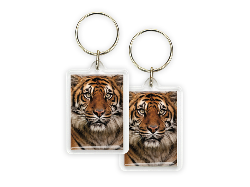 Porte-clés, tête de tigre