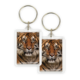 Llavero, cabeza de tigre