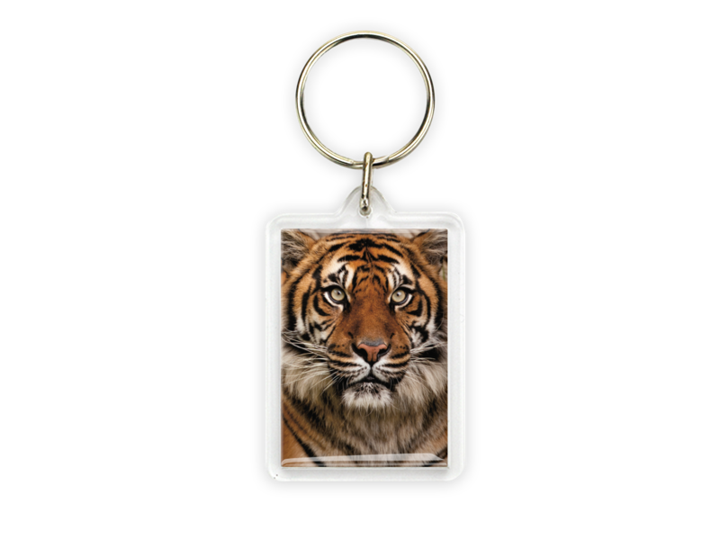 Porte-clés, tête de tigre