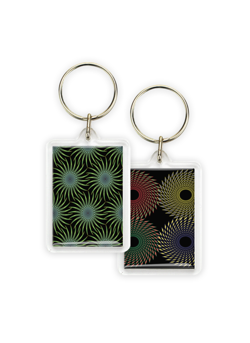 Keyring, Optical Art - Colours