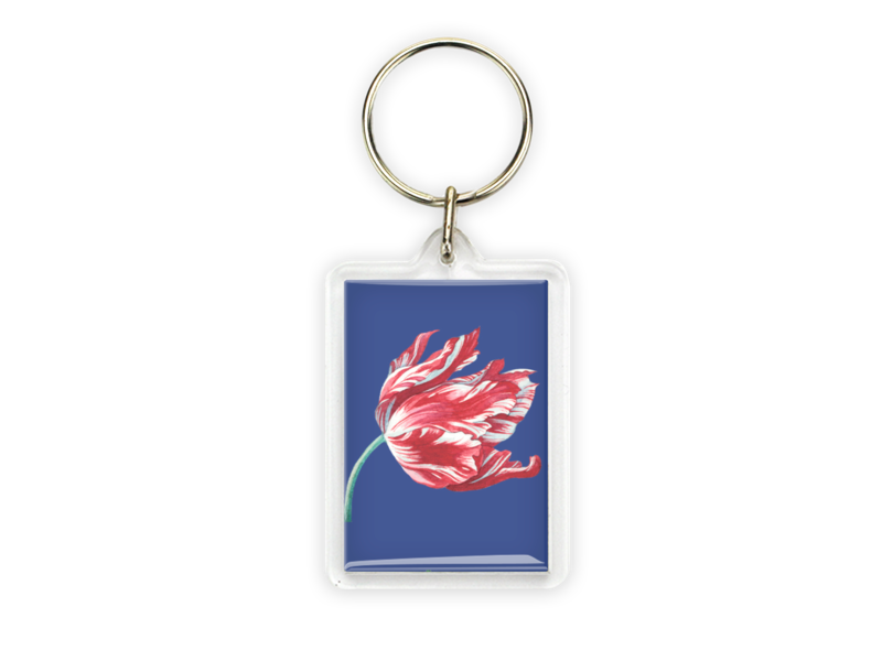 Keyring, Red and yellow tulip