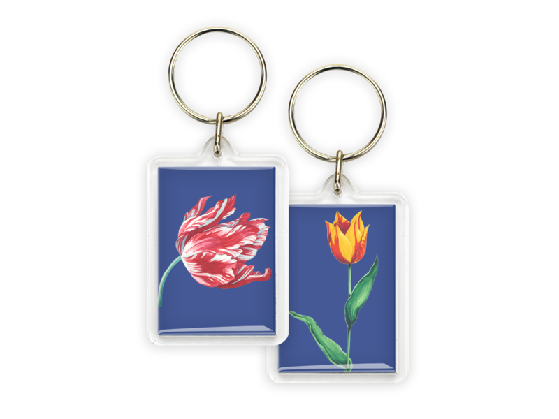 Keyring, Red and yellow tulip