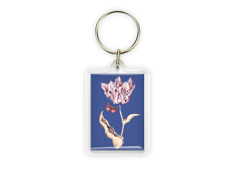 Keyring, Tulip with butterfly