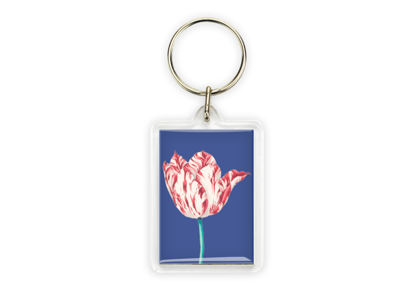 Keyring, Tulip with butterfly