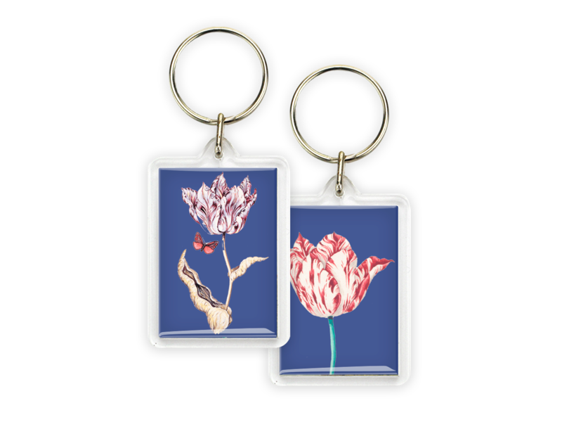 Keyring, Tulip with butterfly