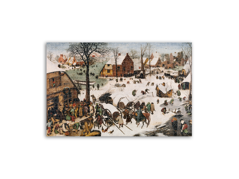 Jigsaw Puzzle 1000 pcs, P.Bruegel de Oude, Census at Bethlehem