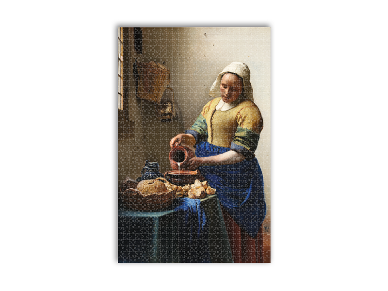 Puzzle, 1000 piezas, Vermeer, Lechera