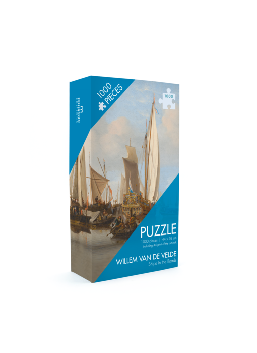 Puzzle, 1000 pièces, Navires en mer, Van de Velde