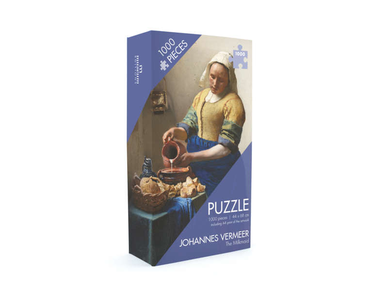 Puzzle, 1000 pièces, Vermeer, laitière, Rijksmuseum