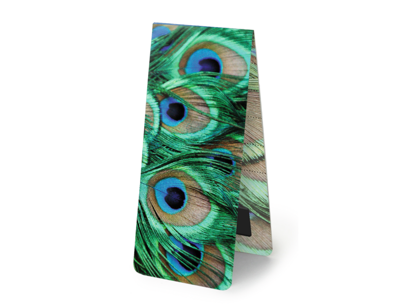 Magnetic Bookmark,  peacock feathers