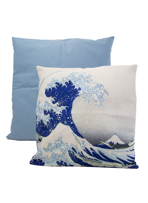 Housse de coussin, 45x45 cm, Hokusai,La grande vague