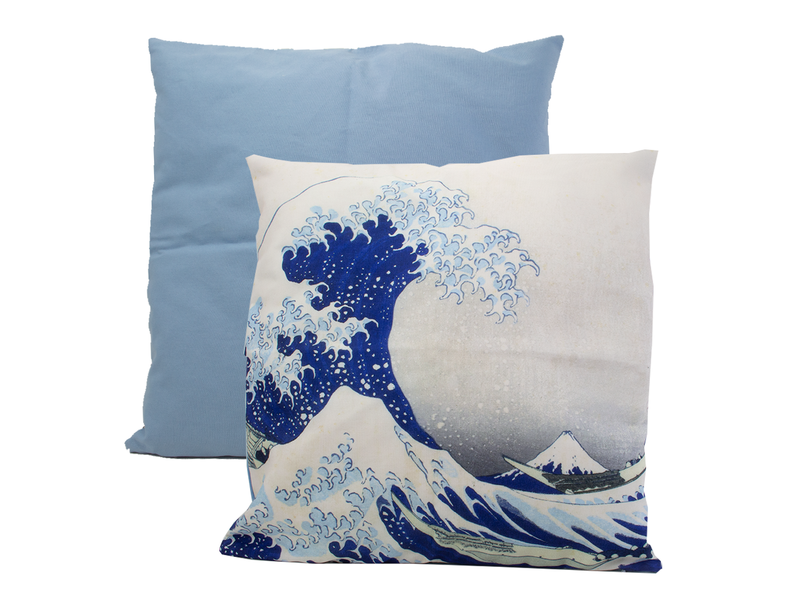 Housse de coussin, 45x45 cm, Hokusai,La grande vague