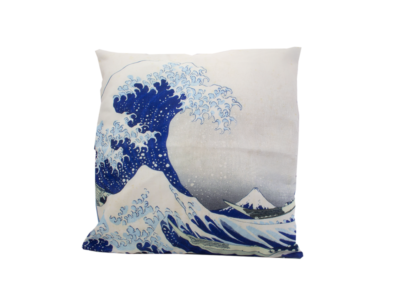 Housse de coussin, 45x45 cm, Hokusai,La grande vague