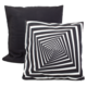 Cushion cover, 45x45 cm,  Optical pattern